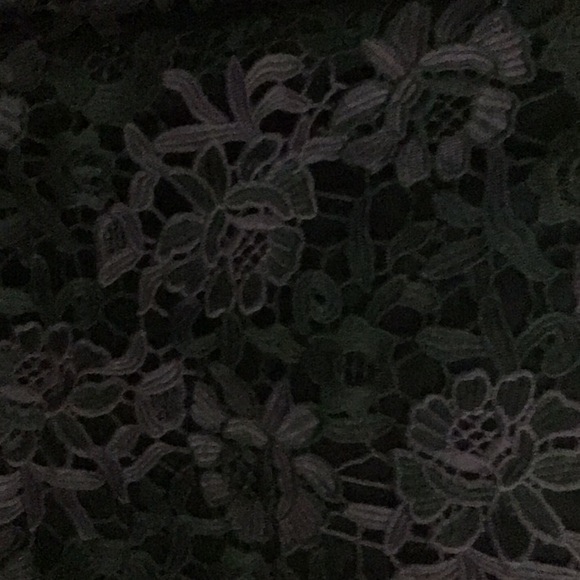 New With Tags Black and Purple Crochet Lace Top and Skirt Set - Picture 3 of 3